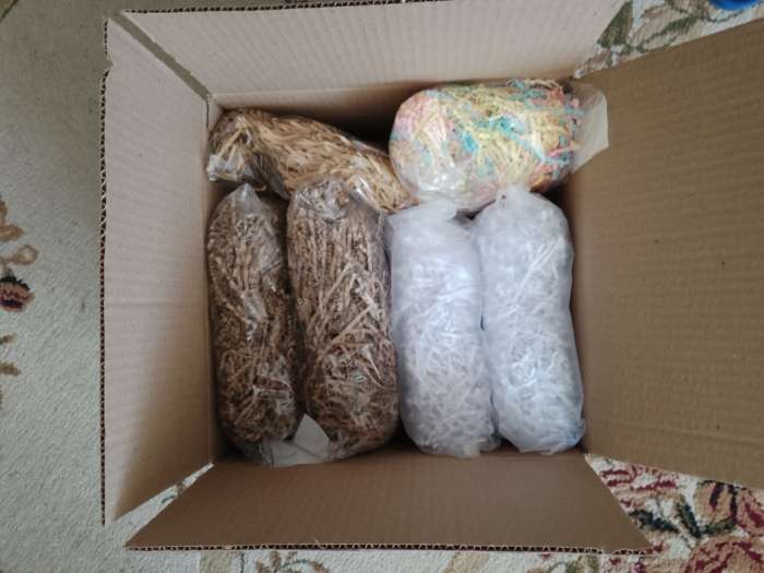 Фотография покупателя товара Наполнитель тишью, крафт, 50 г - Фото 1