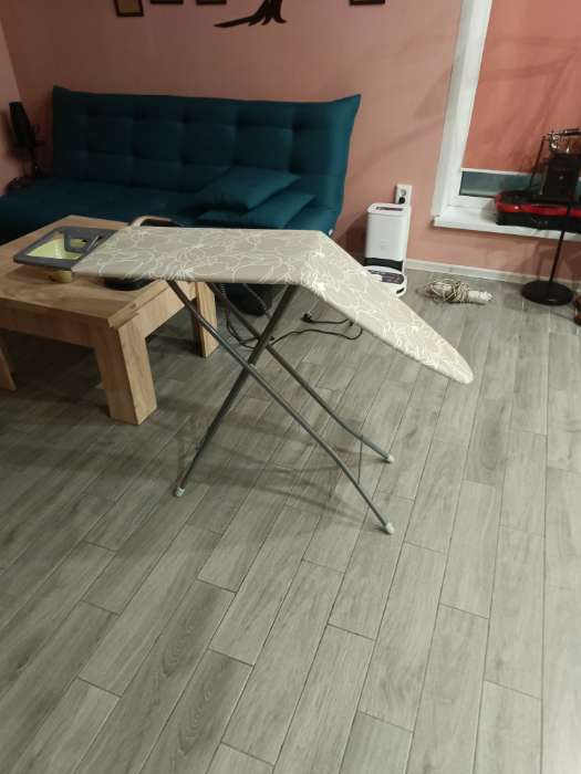 Фотография покупателя товара Доска гладильная Nika «Белль Классик 3», 112×34.5 см, два положения высоты 70, 80 см, европодставка микс - Фото 4