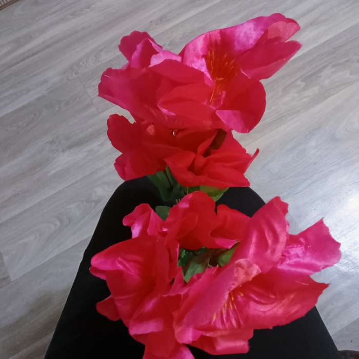 Фотография покупателя товара Букет искусственный «Адениум экстра галант», d=14 см, 30 см, МИКС - Фото 4