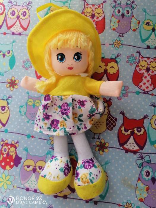 Фотография покупателя товара Мягкая кукла «Ева», с брошью, 15х20 см