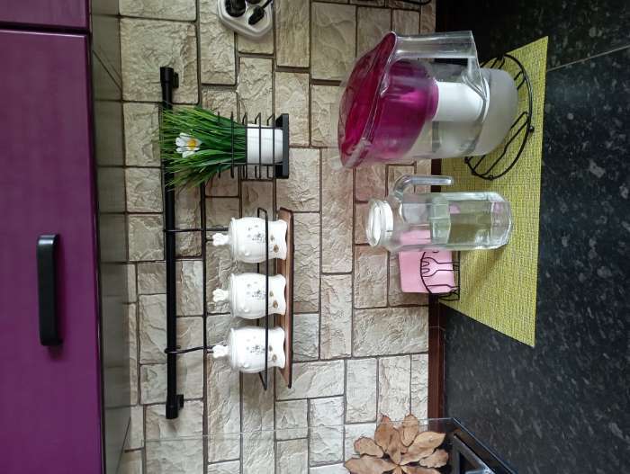 Фотография покупателя товара Рейлинговая система для кухни Tekno-tel, 6 предметов, цвет хром - Фото 2