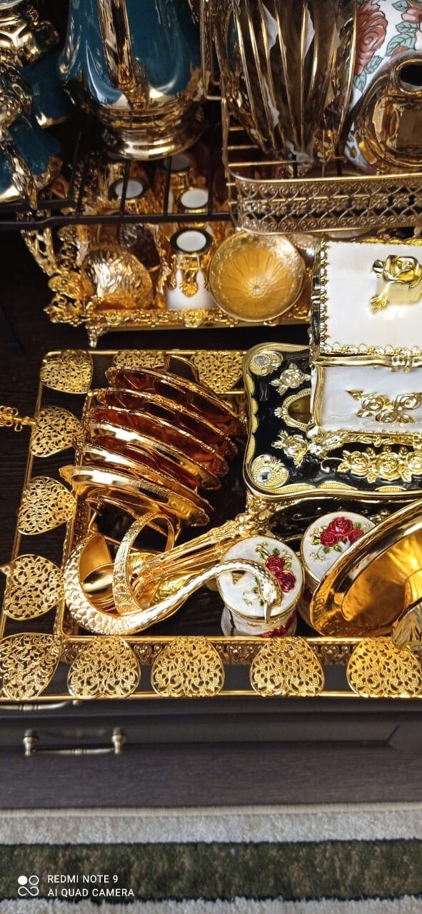 Фотография покупателя товара Набор ложек на подставке Magistro «Золотой лебедь», 7,5×5×14 см, цвет золотой - Фото 2