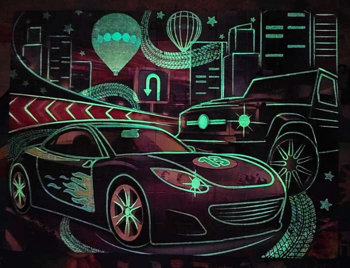 Фотография покупателя товара Пазлы светящиеся в темноте «Ночь колдовства», 88 деталей - Фото 1