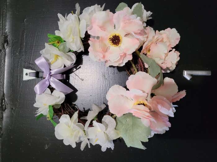 Фотография покупателя товара Цветы искусственные "Космея махровая" 8х58 см, белый с розовым - Фото 1