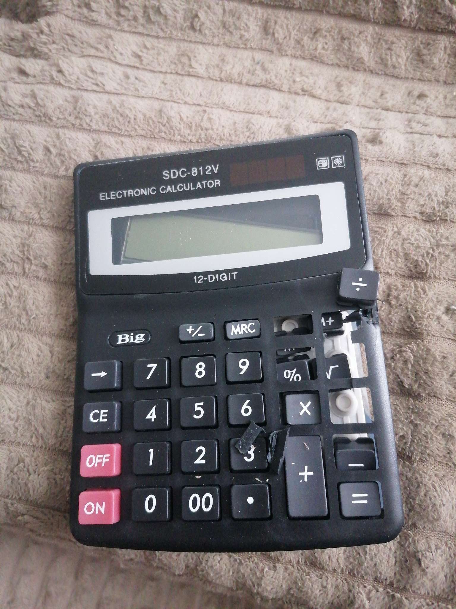 Фотография покупателя товара Калькулятор настольный, 12-разрядный, SDC - 812V - Фото 1