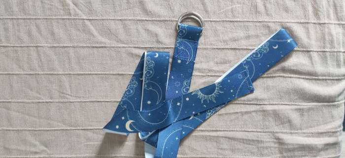 Фотография покупателя товара Ремень для йоги Sangh Flowers, 180×4 см, цвет бежевый - Фото 5