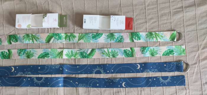 Фотография покупателя товара Ремень для йоги Sangh Flowers, 180×4 см, цвет бежевый - Фото 4