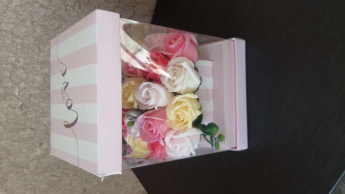 Фотография покупателя товара Коробка подарочная для цветов с вазой и PVC окнами складная, упаковка, «With love», 16 х 23 х 16 см - Фото 14