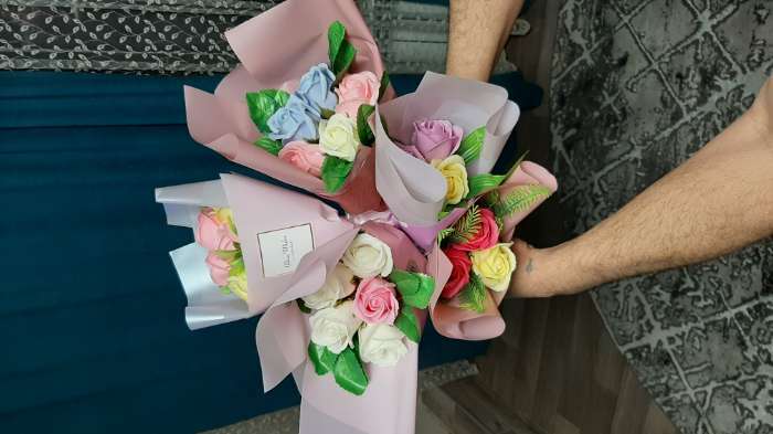 Фотография покупателя товара Наклейка для цветов и подарков "Чудного дня", 16 × 9,5 см - Фото 2