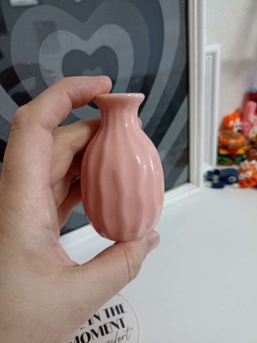 Фотография покупателя товара Ваза для цветов декоративная Live in the moment, с подставкой, 8×7×6 см - Фото 1