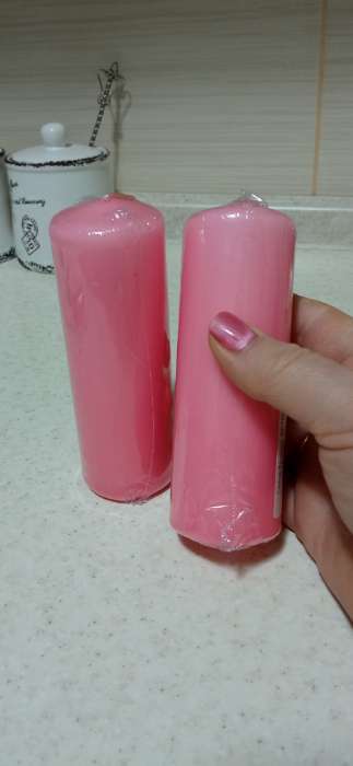 Фотография покупателя товара Свеча - цилиндр, 4×12 см, 20ч, серебро - Фото 4