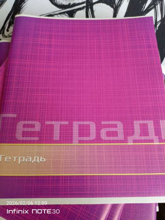 Фотография покупателя товара Тетрадь 48 листов в линейку, Calligrata «Цвет и графика», серые листы, МИКС - Фото 12