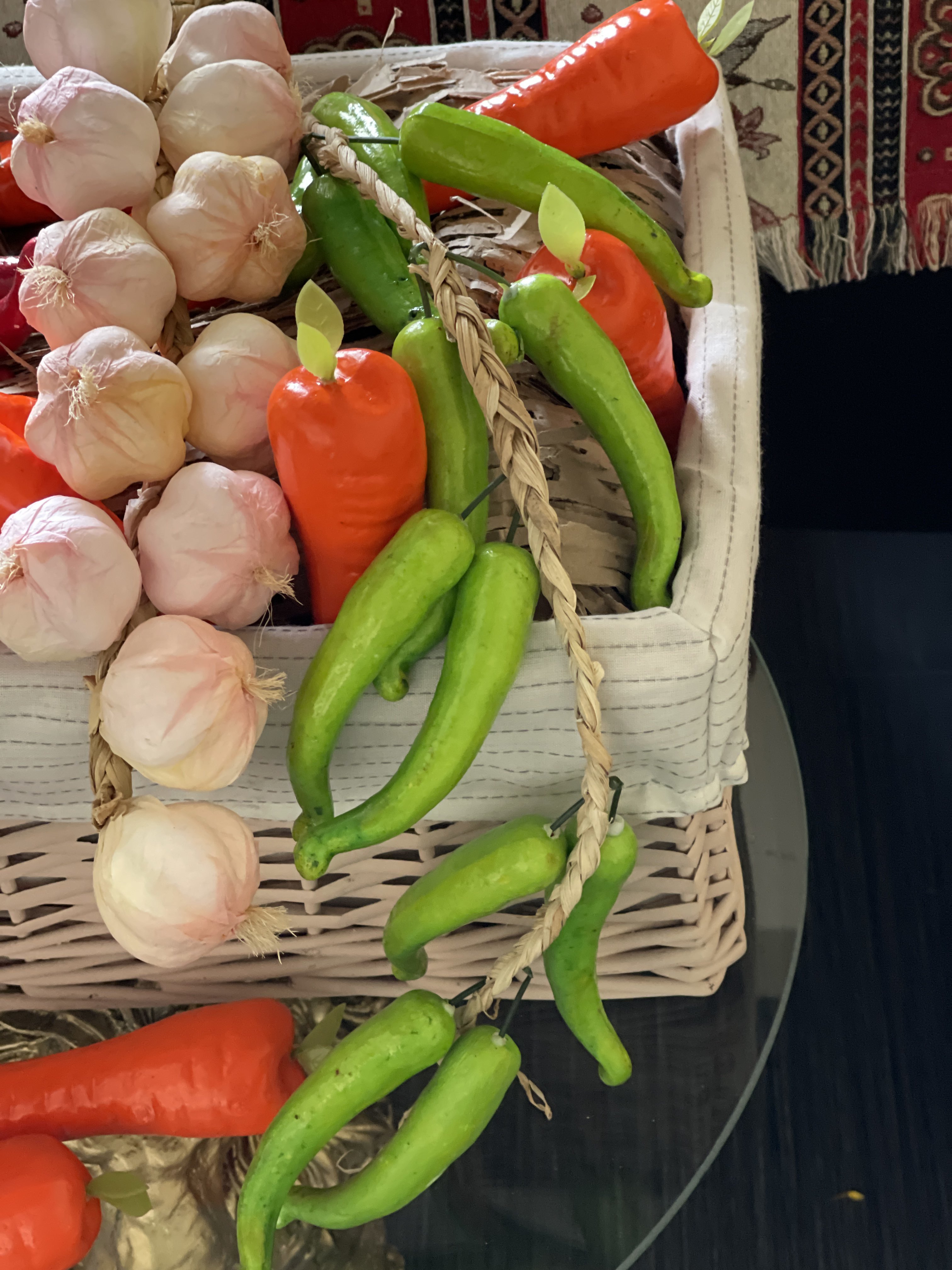 Фотография покупателя товара Муляж "Связка" 12 перцев, 45 см, зелёный
