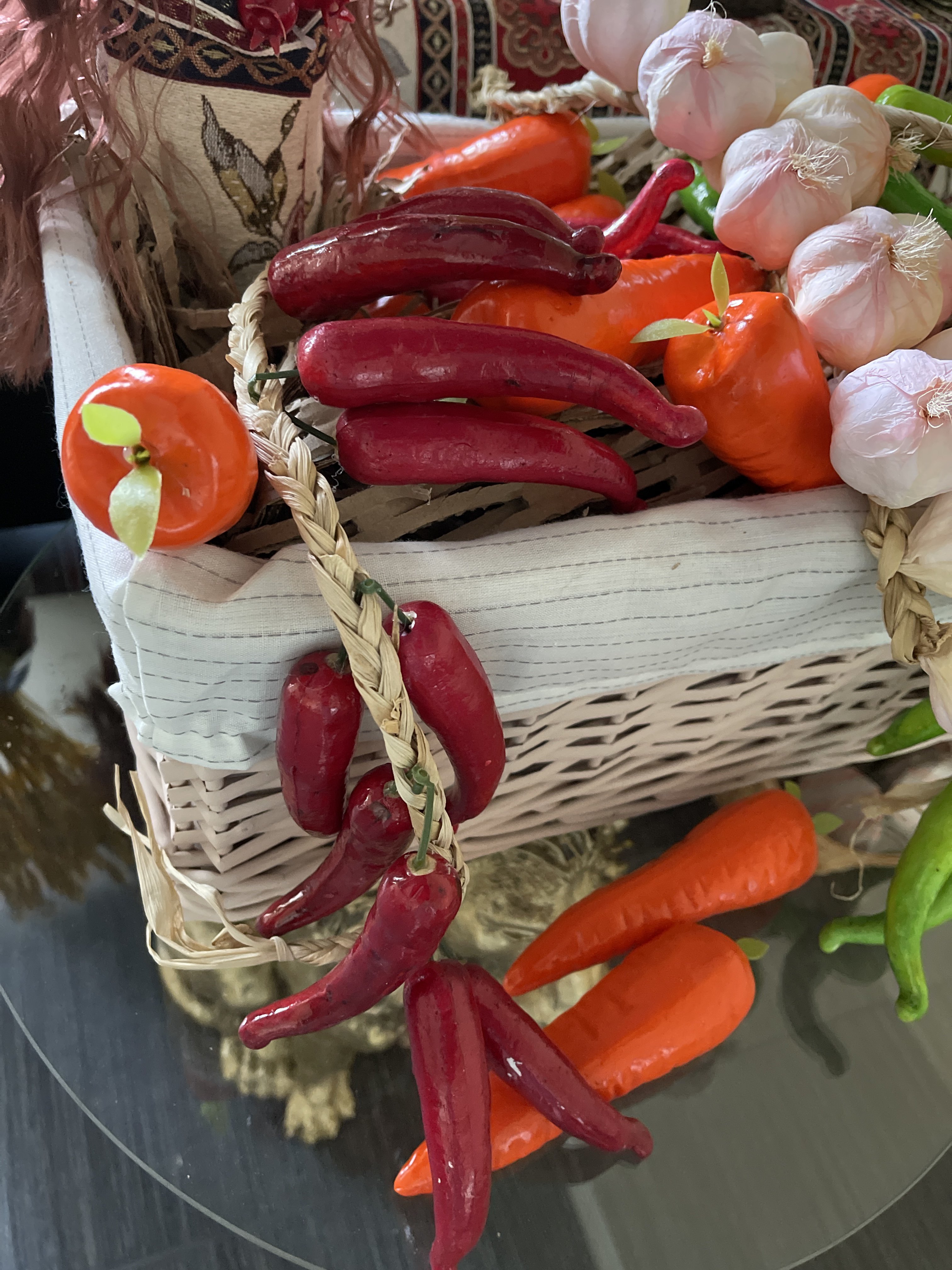 Фотография покупателя товара Муляж "Связка" 12 перцев, 45 см, зелёный - Фото 1
