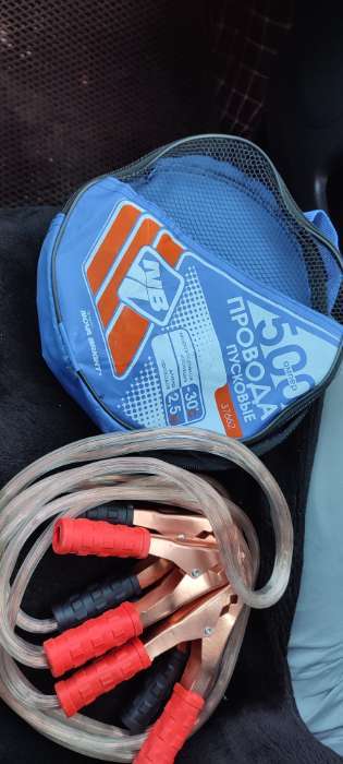 Фотография покупателя товара Пусковые провода Nova Bright, 500 А, с прозрачной изоляцией, морозостойкие, в сумке, 2.5 м - Фото 1