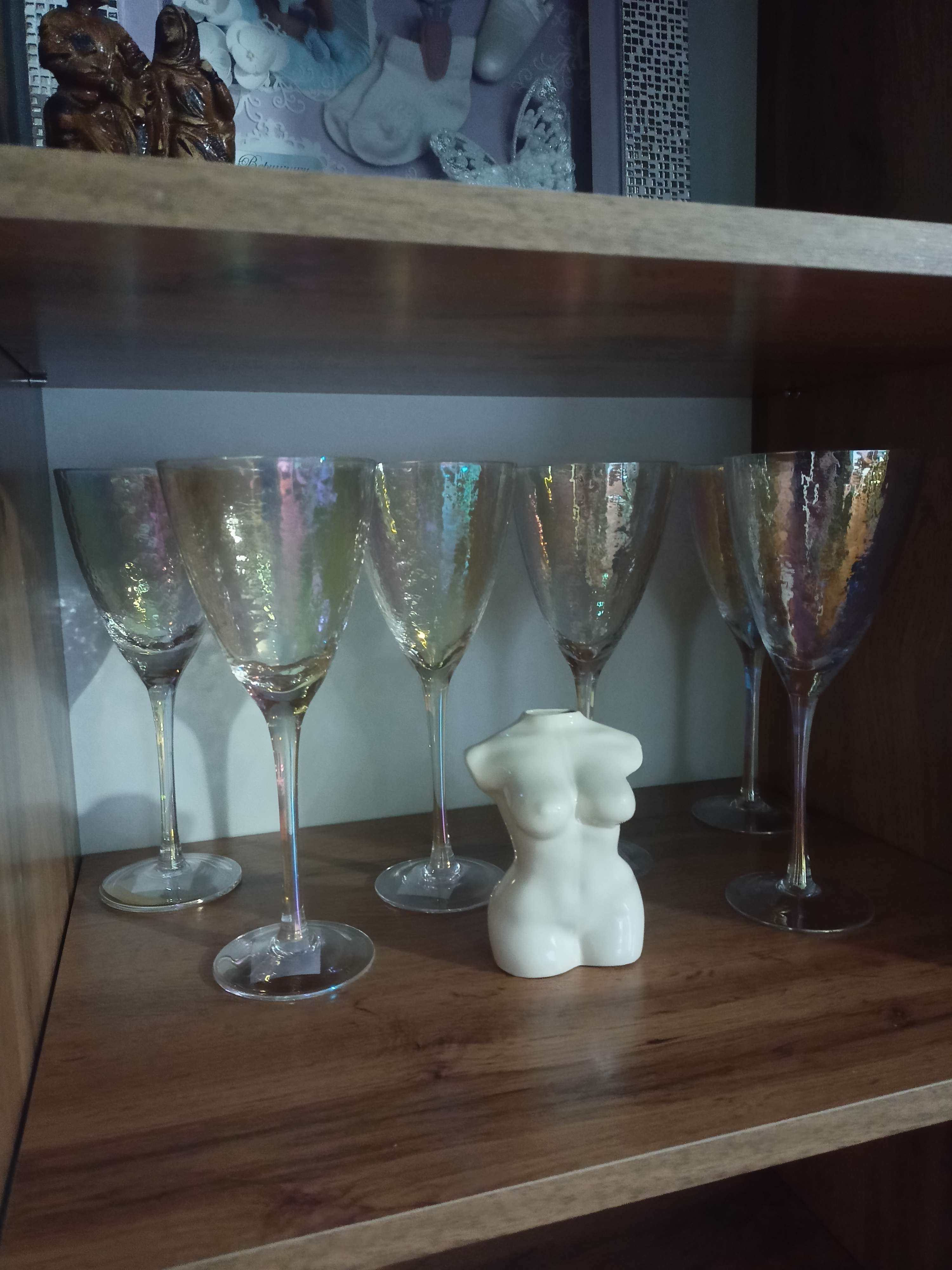 Фотография покупателя товара Бокал из стекла для шампанского Magistro «Жемчуг», 270 мл, цвет перламутровый - Фото 8