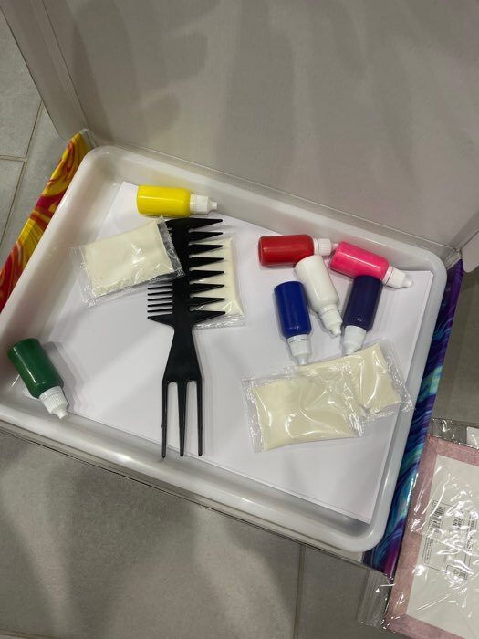 Фотография покупателя товара Набор для рисования эбру - Фото 3