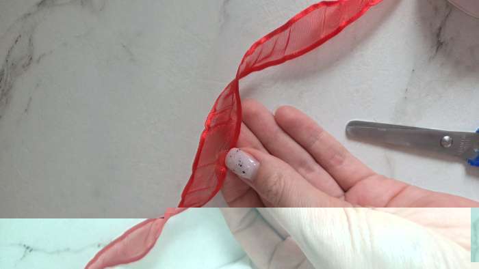 Фотография покупателя товара Лента декоративная, капроновая/атласная, 20 мм, 18±1 м, красная - Фото 10