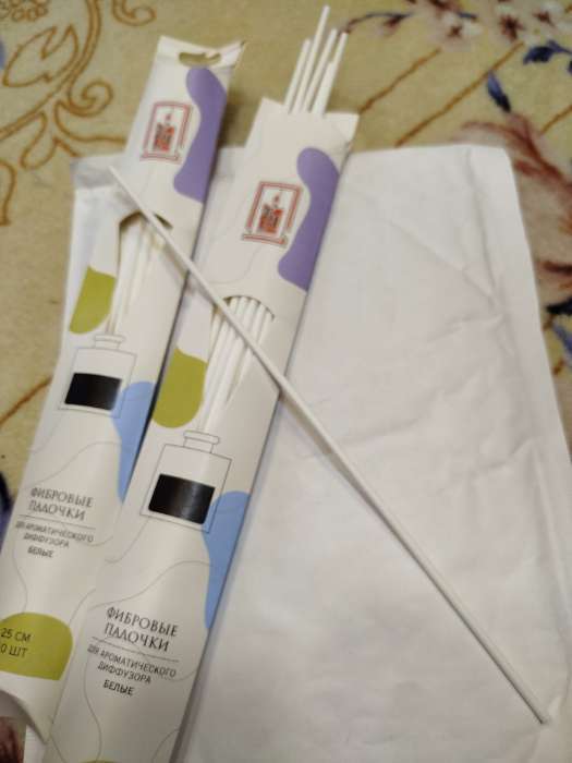 Фотография покупателя товара Набор ротанговых палочек для ароматического диффузора, 25×0.3 см, 10 штук - Фото 1