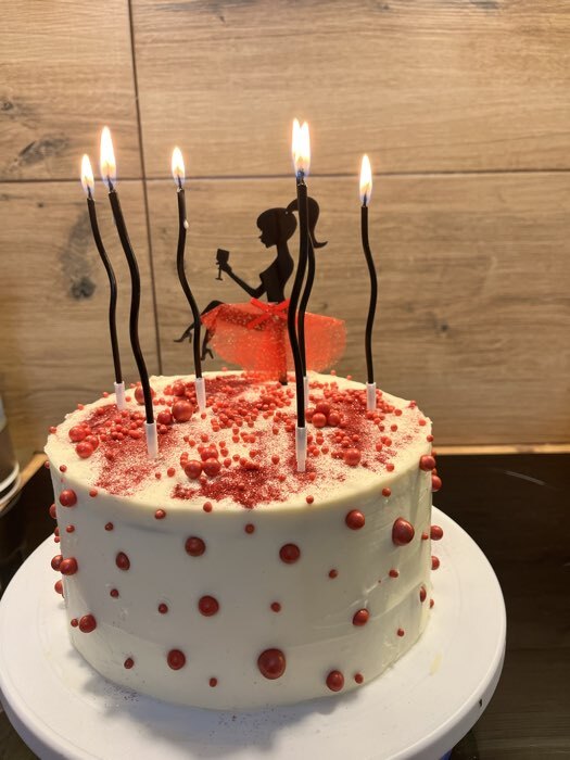 Фотография покупателя товара Кондитерская посыпка для десерта, мягкая, красная с серебром, 50 г - Фото 1