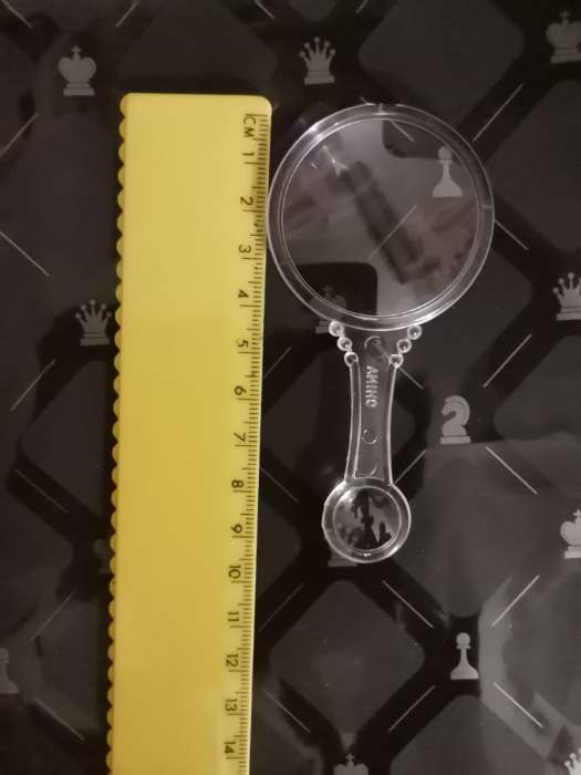 Фотография покупателя товара Лупа с прозрачным корпусом 3х, 6х, d=4 см - Фото 1