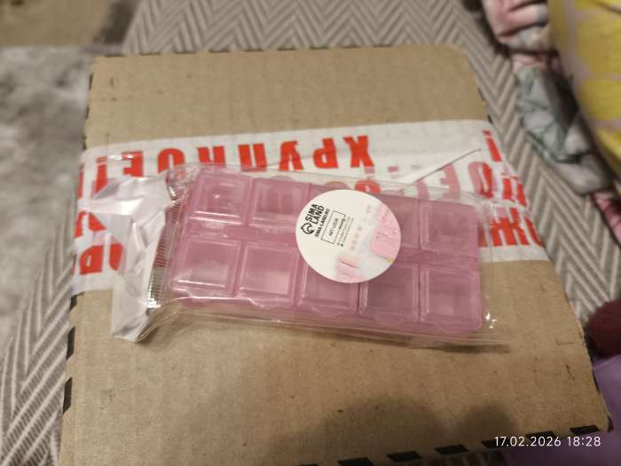 Фотография покупателя товара Органайзер для хранения мелочей, 10 ячеек, 8.8×4.5×2.1 см, МИКС - Фото 1