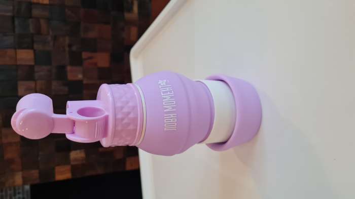 Фотография покупателя товара Силиконовая бутылка для воды «Лови момент», 700 мл - Фото 10