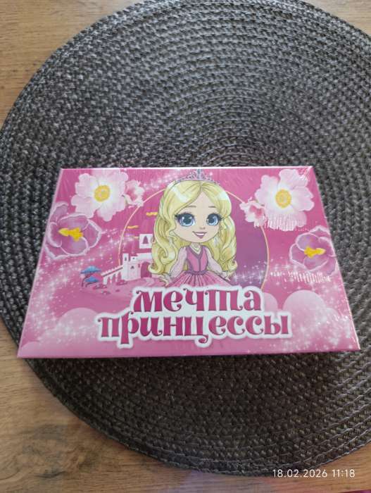 Фотография покупателя товара Подарочный набор: блокнот А6, 8 л., резиночки, брелок-пушистик, мини ручка «Принцесса» - Фото 1