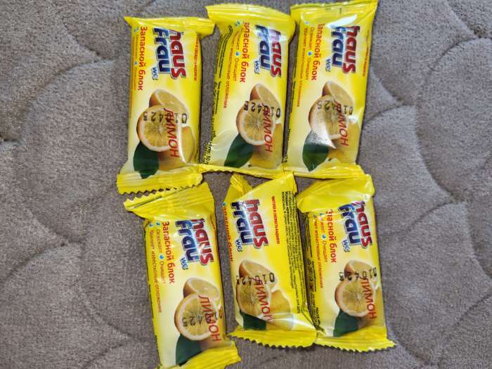 Фотография покупателя товара Чистящее средство для унитазов Haus Frau «Лимон», запасной блок, 1 шт. - Фото 1