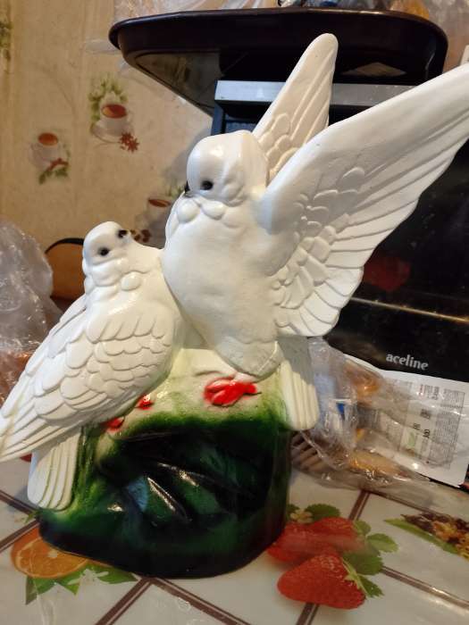 Фотография покупателя товара Копилка для денег «Два голубя», гипс, 37 см - Фото 1