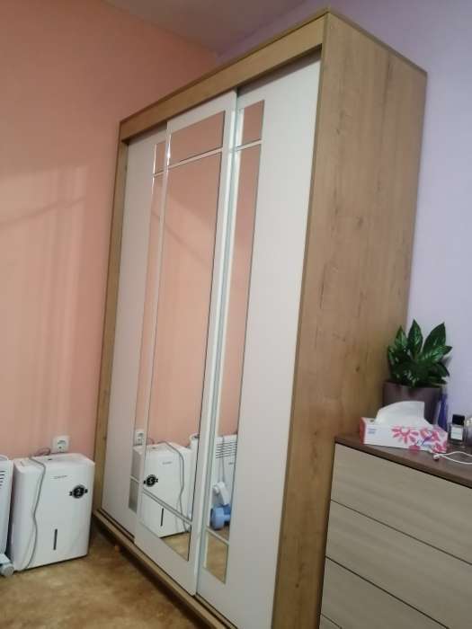 Фотография покупателя товара Шкаф – купе «Бруно 1», 1310×500×2000 мм, цвет белый гладкий - Фото 2