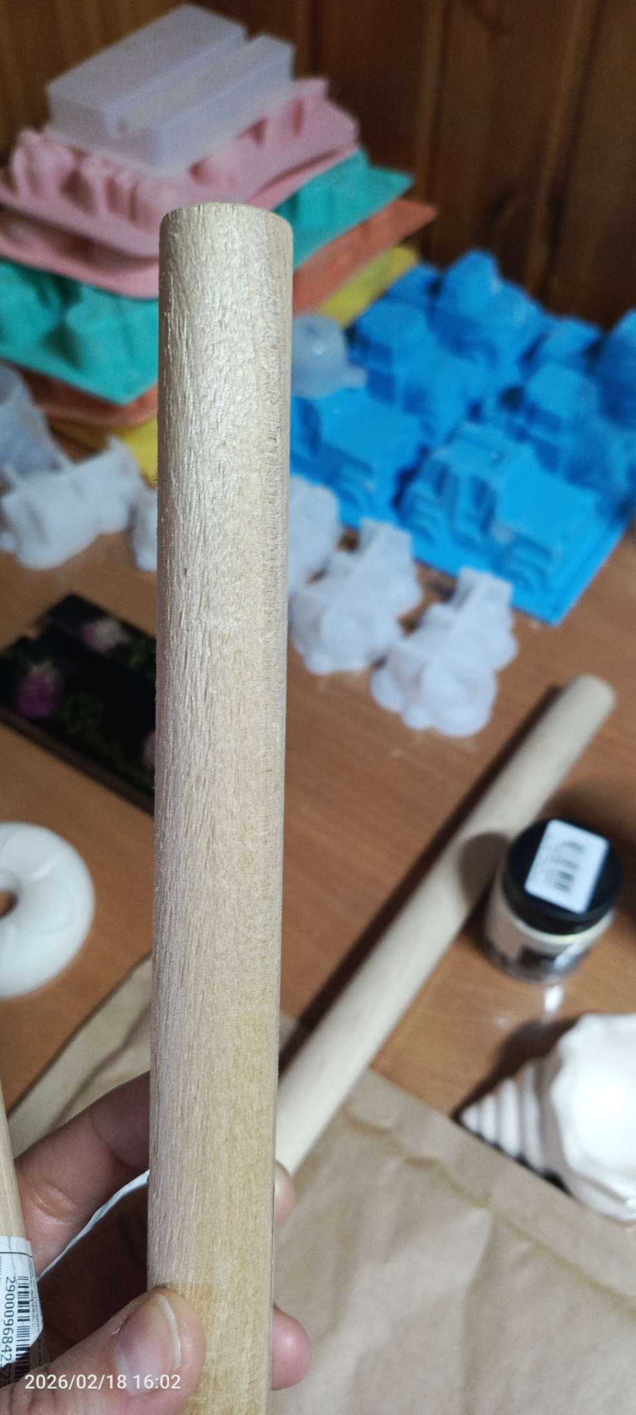 Фотография покупателя товара Палка-основа для макраме деревянная, без покрытия, d=2.2×40 см - Фото 6