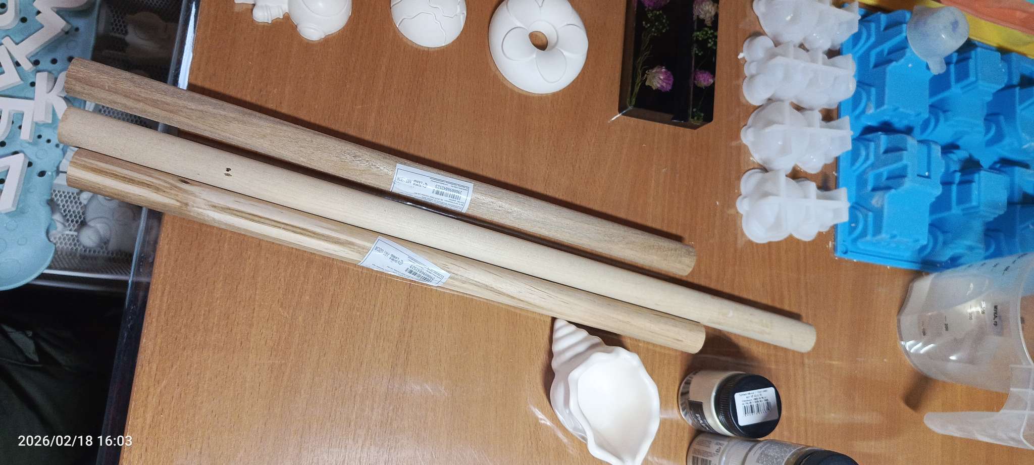 Фотография покупателя товара Палка-основа для макраме деревянная, без покрытия, d=2.2×40 см - Фото 5