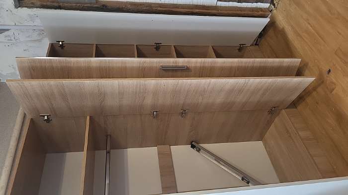 Фотография покупателя товара УЦЕНКА Шкаф четырехстворчатый Леси, 1600х1900х466, Кантер/Кантер/Сонома - Фото 3