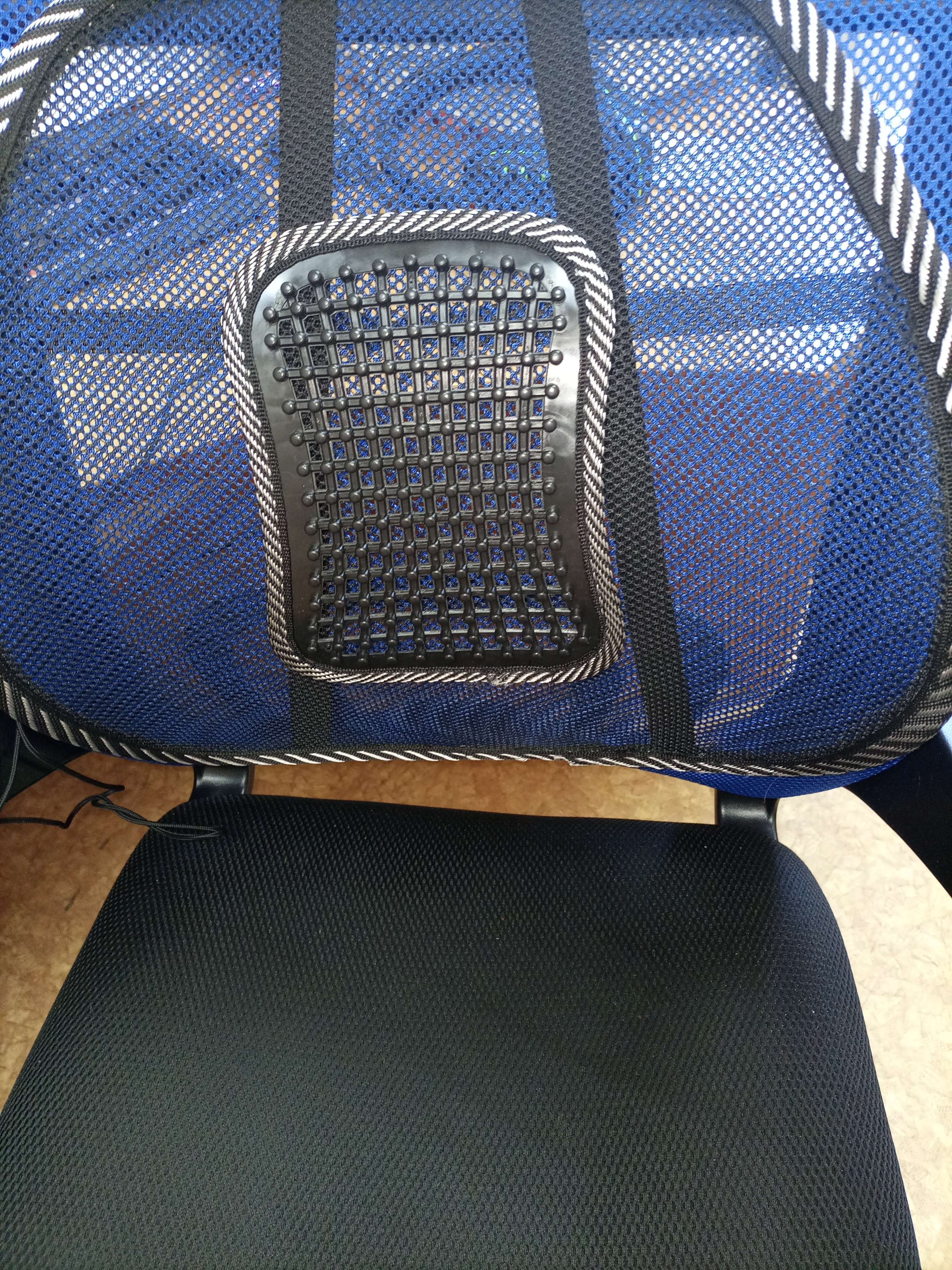 Фотография покупателя товара Ортопедическая спинка на сиденье TORSO с массажером на сиденье, 38x39 см