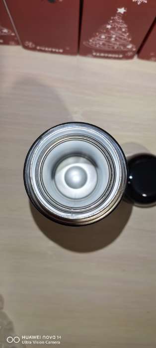 Фотография покупателя товара Термос гильза, 500 мл, с кружкой, сохраняет тепло до 8 часов, нержавеющая сталь, чёрный - Фото 6