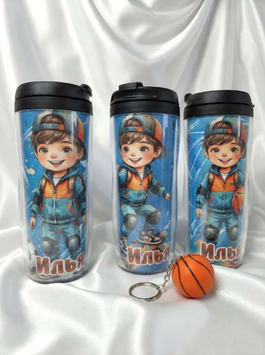 Фотография покупателя товара Термокружка под вставку «Белый», 350 мл - Фото 1