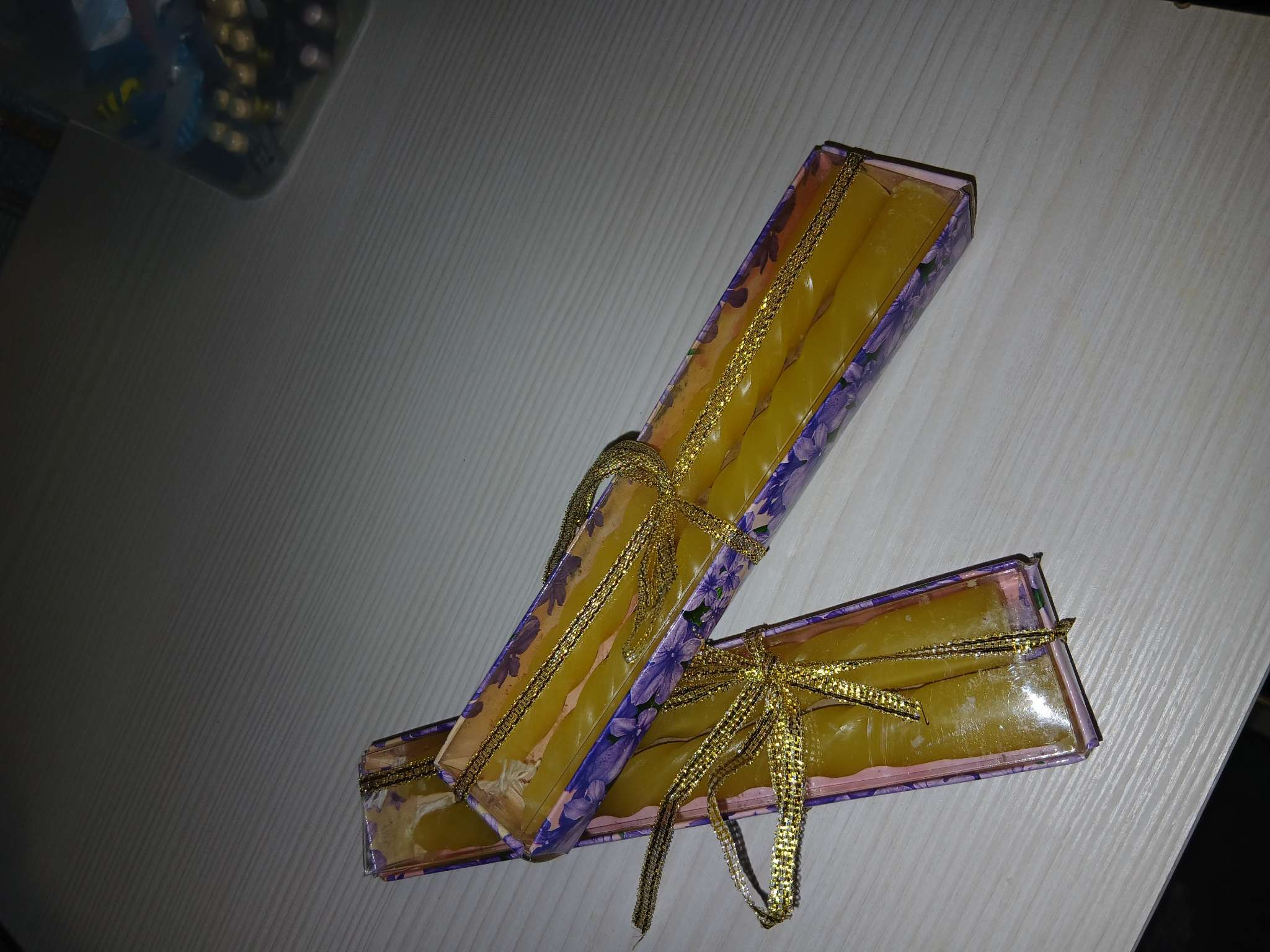 Фотография покупателя товара Набор свечей ароматических витых, 1.5×15 см, 2 шт., роза - Фото 1