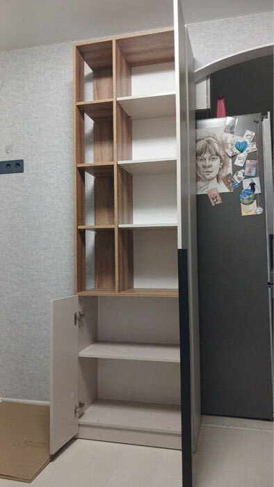 Фотография покупателя товара Стеллаж «Чарли 5.2», правый, 651×350×2205 мм, цвет кашемир/авелано - Фото 1