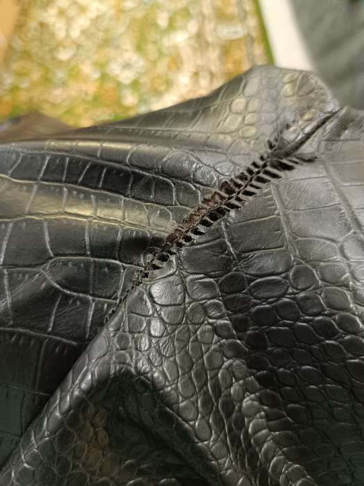 Фотография покупателя товара Брюки женские из экокожи прямые MINAKU: Eco leather, чёрные, размер 48 - Фото 2