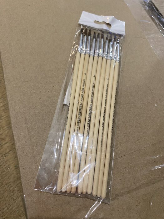 Фотография покупателя товара Кисть для рисования, белка, № 3, круглая, деревянная ручка, международный размер - Фото 1