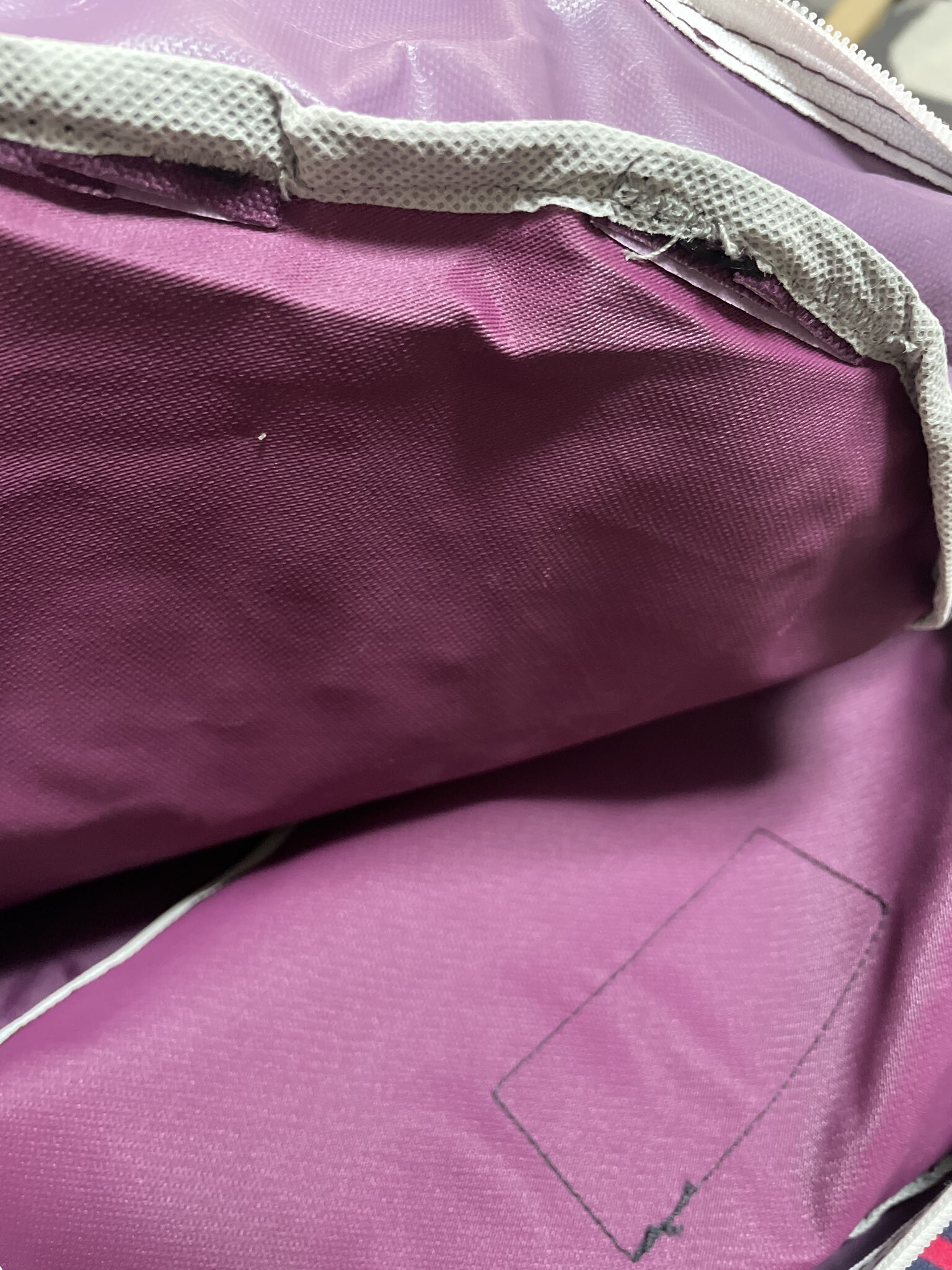 Фотография покупателя товара Рюкзак молодёжный на молнии, с карманом, однотонный, 29×12×39 см, фиолетовый