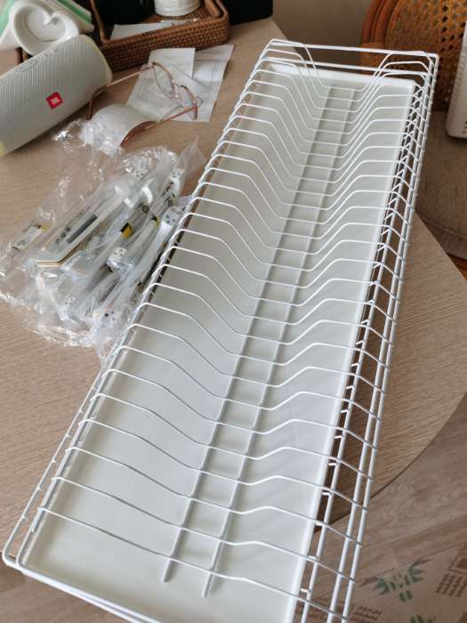 Фотография покупателя товара Комплект посудосушителей с поддоном для шкафа 60 см, 56,5×25,6 см, цвет белый - Фото 6