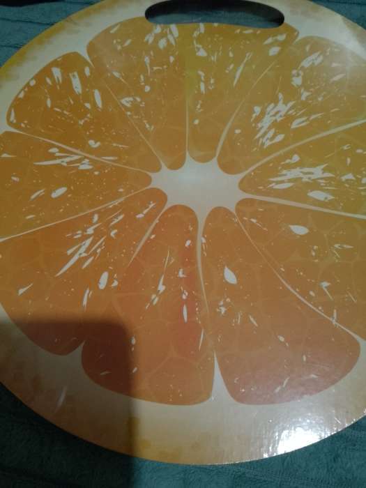 Фотография покупателя товара Доска разделочная сувенирная «Арбуз в разрезе», 25.5 см, круглая - Фото 2