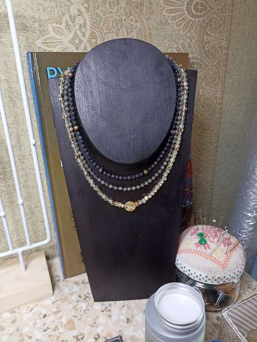 Фотография покупателя товара Подставка под колье из дерева «Фенни», 15×5.5×30 см - Фото 1