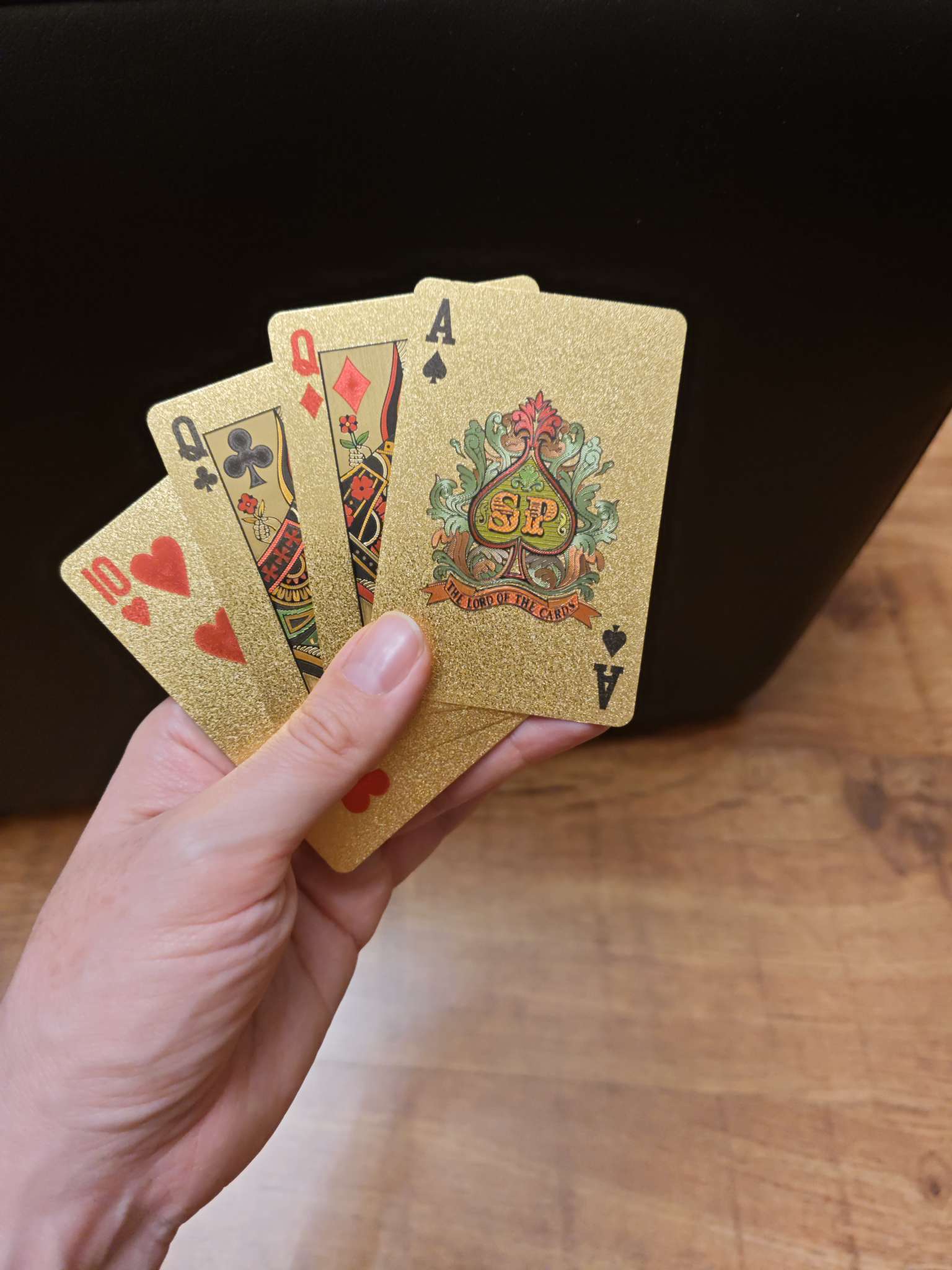 Фотография покупателя товара Карты игральные пластиковые «Абстракция», колода 54 шт., 9×6 см - Фото 1