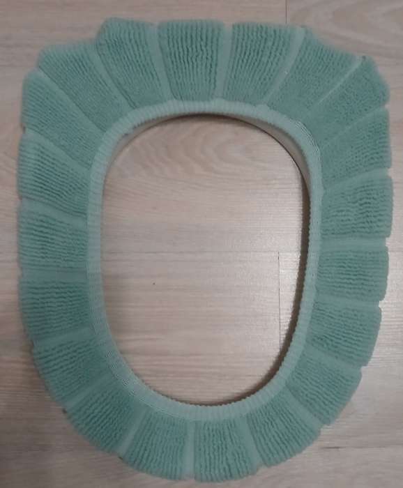 Фотография покупателя товара Чехол мягкий накладка на крышку и сиденье унитаза, зелёный - Фото 1