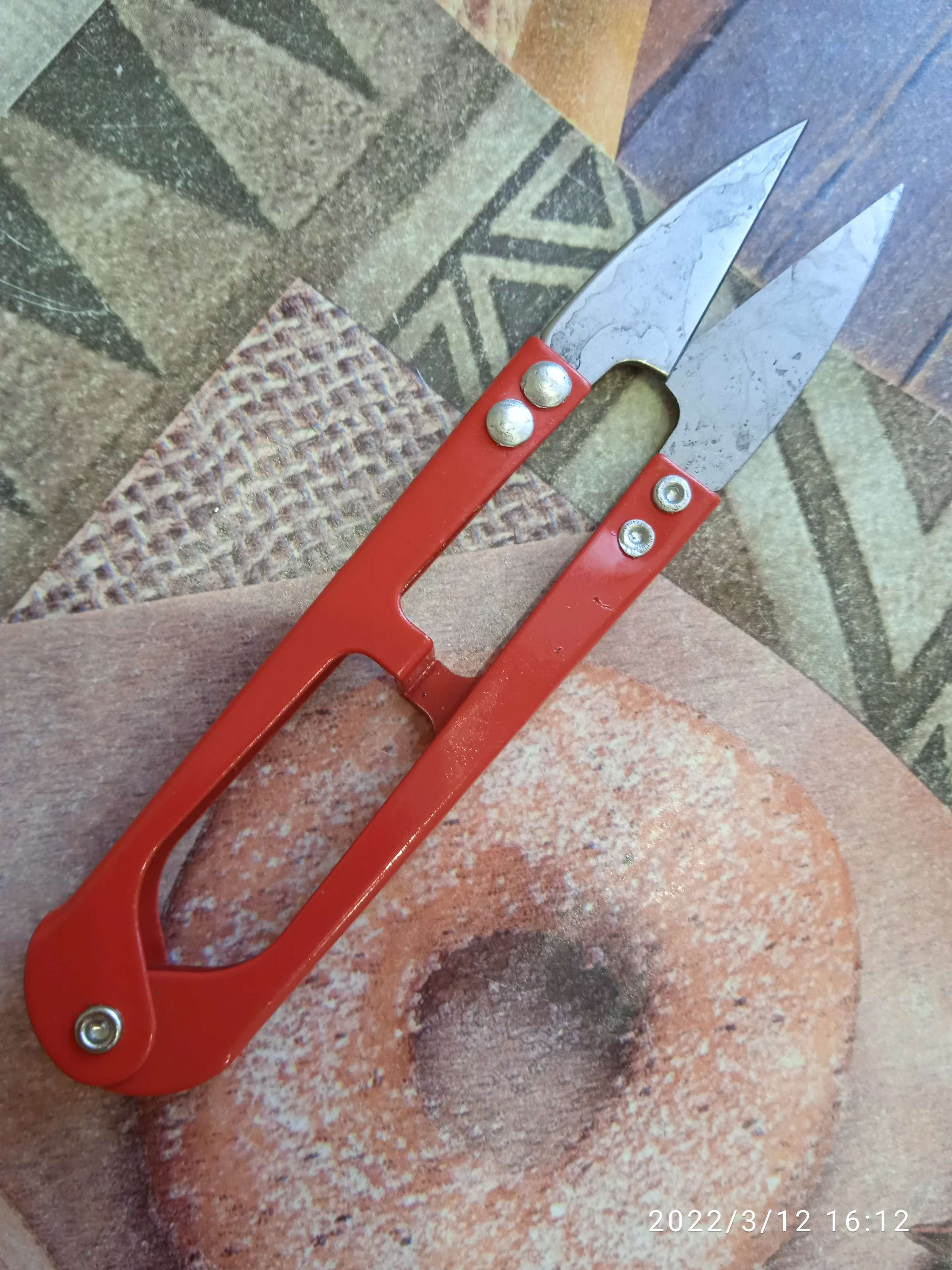 Фотография покупателя товара Ножницы для обрезки ниток, 10,5 см, цвет МИКС - Фото 3