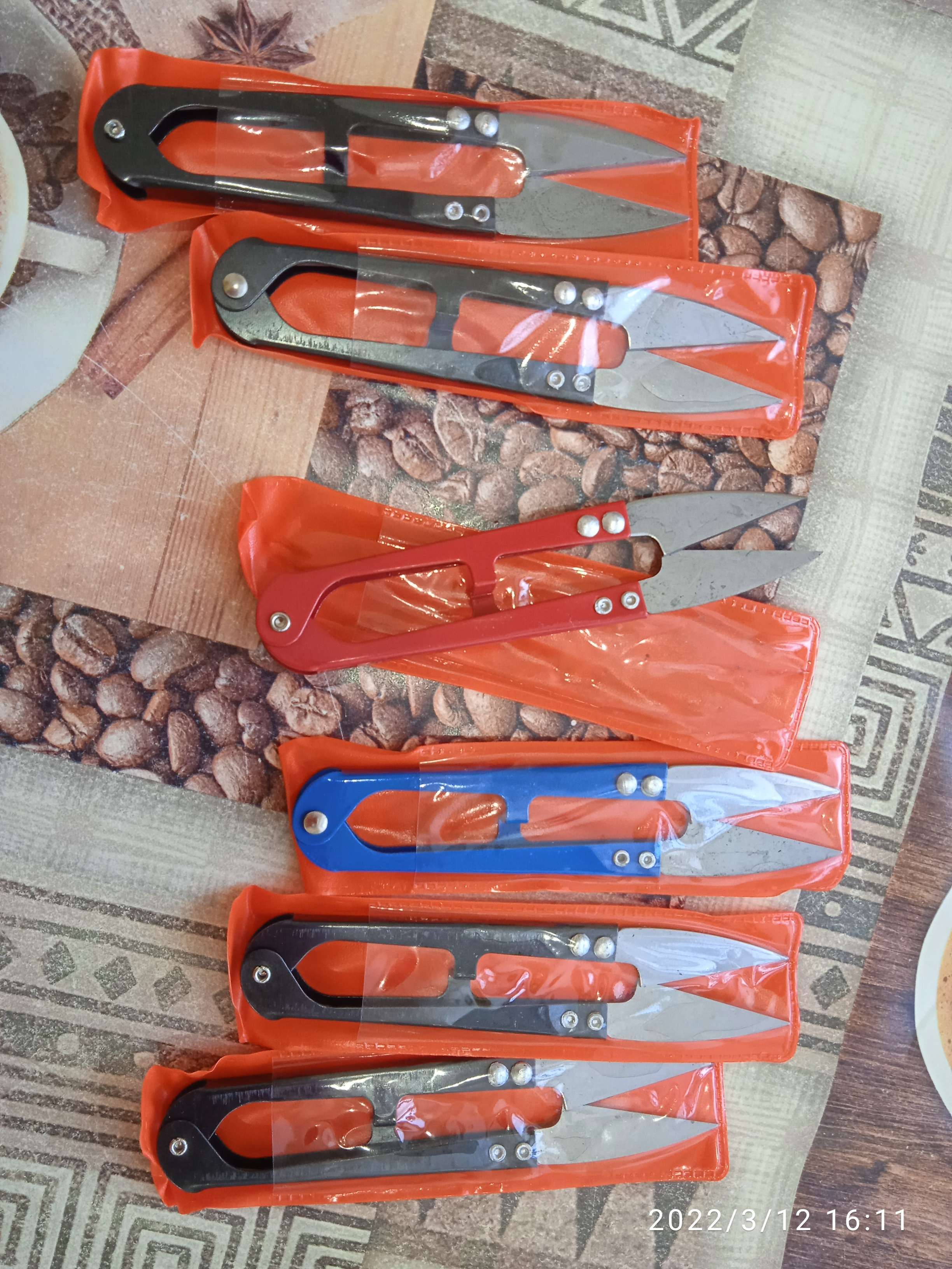 Фотография покупателя товара Ножницы для обрезки ниток, 10,5 см, цвет МИКС - Фото 8
