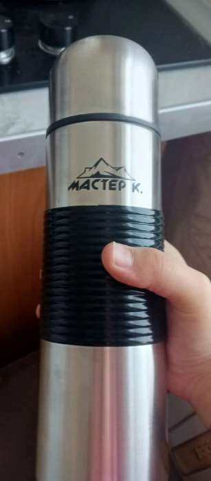 Фотография покупателя товара Термос Мастер К «Гильза», 500 мл, с кружкой, сохраняет тепло 24 ч, нержавеющая сталь, серебристый - Фото 1
